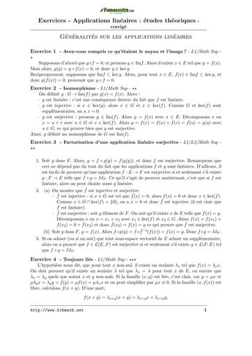 TD BTS FILIERE INDUSTRIELLE ELECTROTECHNIQUE TRAVAUX DIRIGE DE MATHS 3 ALGEBRE APPLICATIONS LINEAIRE CORRIGE BY TEHUA