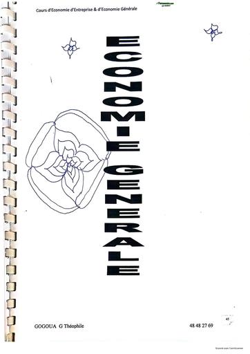 COURS D'ECONOMIE GENERALE BY TEHUA
