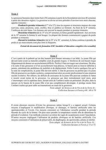 Fascicule SVT SUPPORT 3 DE COURS 5ème APC BY TEHUA