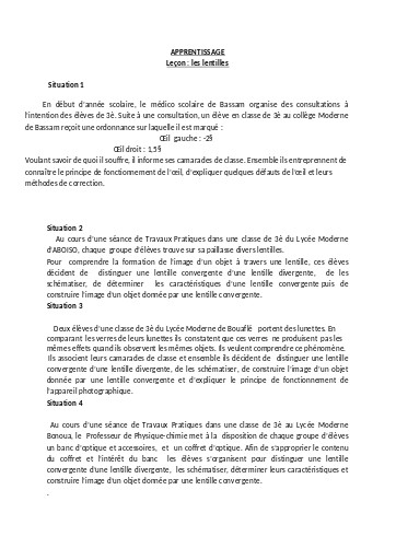 OPTIQUE NIVEAU 3ième BY TEHUA