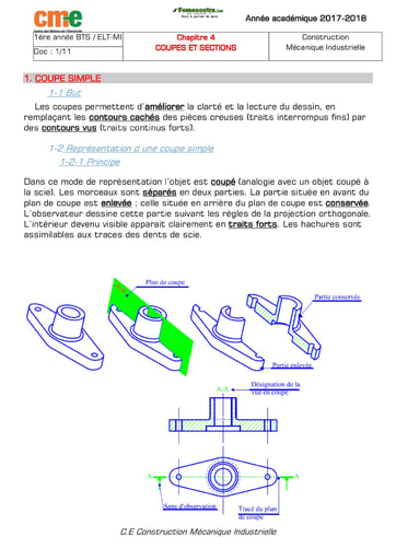 Chapitre 4 : Coupe et section