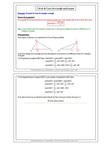 MATHS DEMONSTRATION EN GEOMETRIE 4eme-3eme By DJAHA