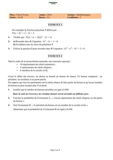 RCI BAC 2016 Maths series A2 H BY TEHUA