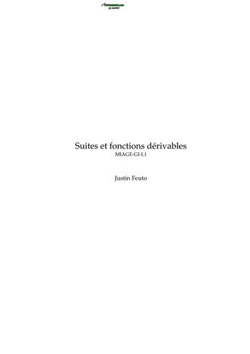 SUP MATHS SUITES ET FONCTIONS DERIVABLES LICENCE 1 MATHS by TEHUA