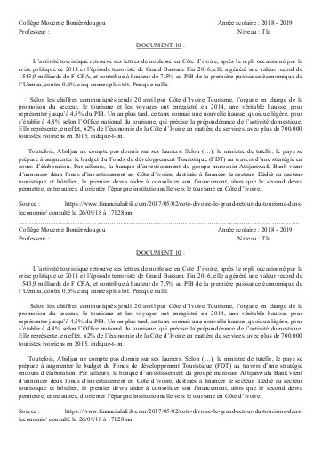 SUPPORT GEO TleTHEME 1 L2 DOC10