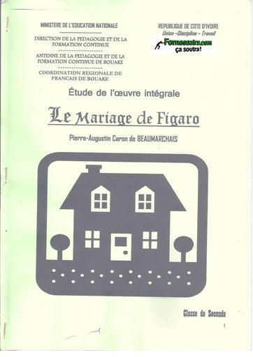 FACILITATEUR LE MARIAGE DE FIGARO CLASSE 2nde BY TEHUA
