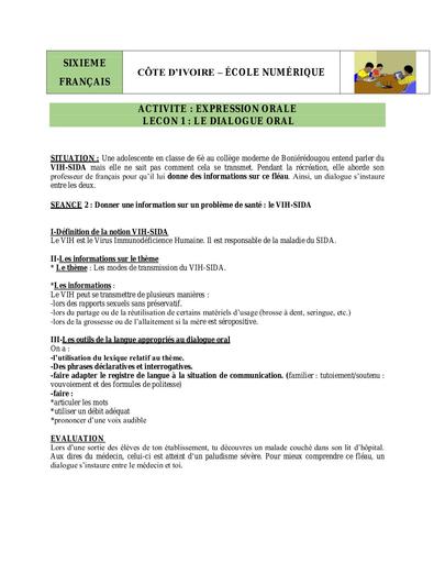 6e Fr EO L1 S2 demander information