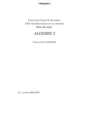 COURS BTS FILIERE INDUSTRIELLE ELECTROTECHNIQUE COURS DE MATHS ALGEBRE 2 COMPLET BY TEHUA