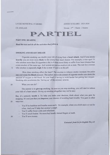 Partielle 2023 Up12 LymuA Anglais 2nde by Tehua