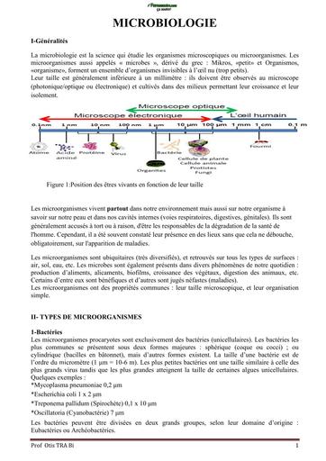 ENS SVT  Cours de Prépa 2024 MICROBIOLOGIE by TEHUA