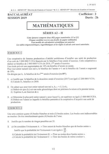 BAC 2019 maths serie A2 et H by Tehua.pdf