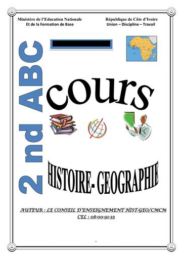 COURS HG 2nde ABC by M.Tehua