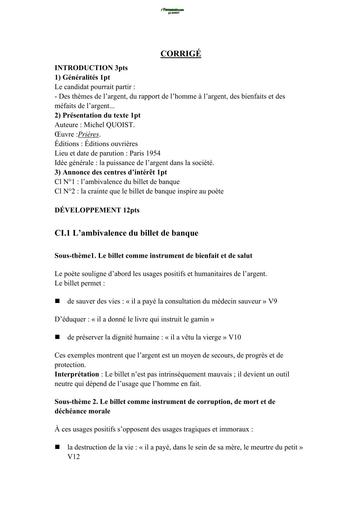 BAC BLANC MARS 2026 DRENA ABIDJAN 4 SUJET FR COMMENTAIRE DE TEXTE SERIE ABCD (BAREME) by TEHUA