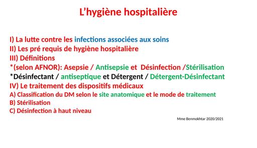 INFAS COURS Hygiene Hospitaliere Officiel BY TEHUA
