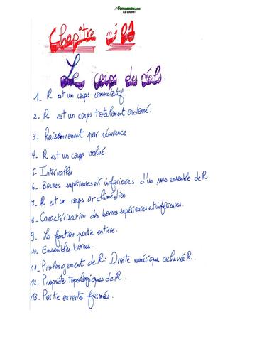 Ch2 le corps des nombres réels by TEHUA