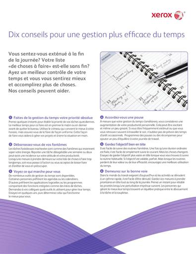 10 conseils pour gérer son temps