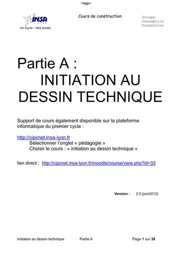 INITIATION AUX DESSINS TECHNIQUES by TEHUA