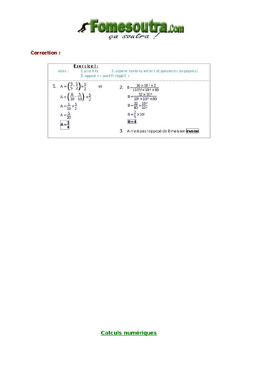 Corrigé TP 1 Calcul littéral maths 3eme