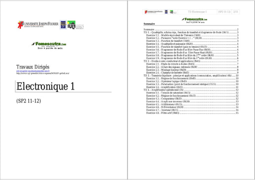 TD (1) les Quadripôles