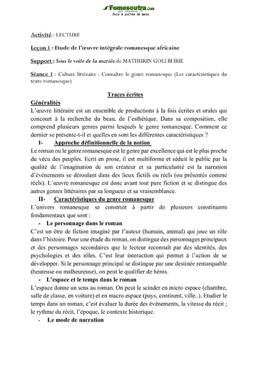 Culture littéraire niveau Terminale