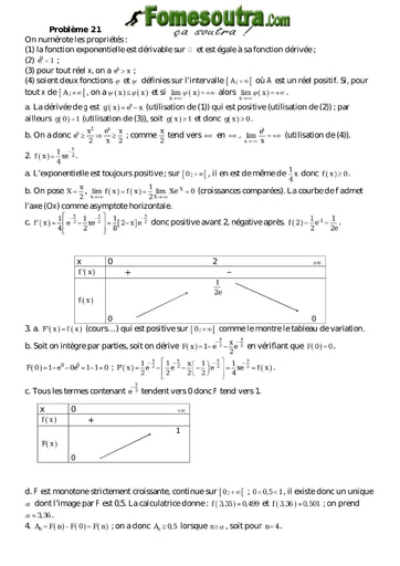 Corrigé TP 5 Fonction Exponentielle Népérienne - Terminale Scientifique