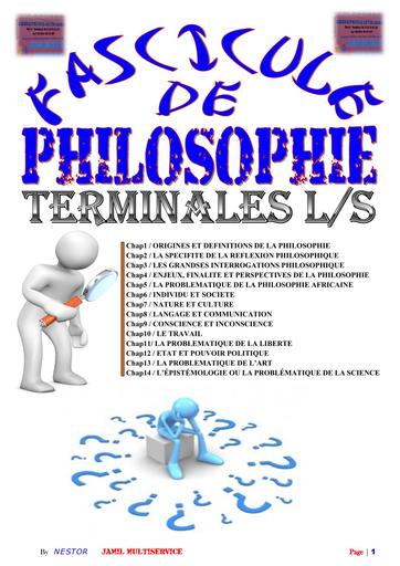 Cours Complet De La PHILOSOPHIE Tle A by TEHUA