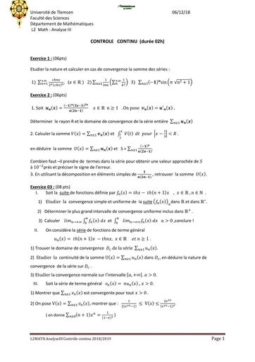 Examen7 Analyse 3 MI L2 by TEHUA