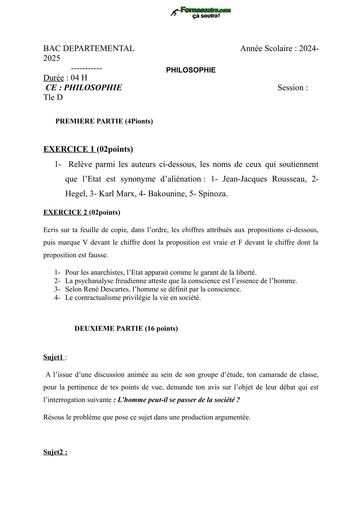 BAC DEPARTEMENTAL 2025 PHILO SERIE D BY TEHUA