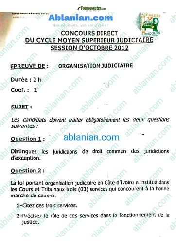 INFJ CMS INFJ 2012 ORGANISATION JUDICIAIRE BY TEHUA