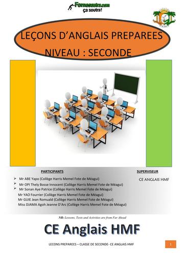 FICHE DE COURS COMPLET ANGLAIS 2nde BY TEHUA