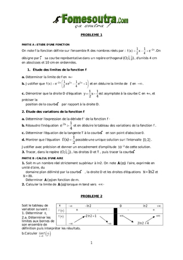 TP 1 Fonction Exponentielle Népérienne - Terminale Scientifique