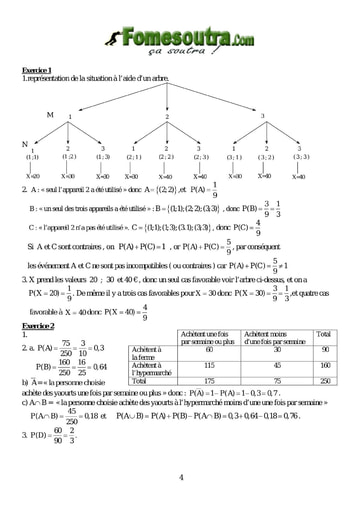 Corrigé TP(1) Probabilité BTS GO