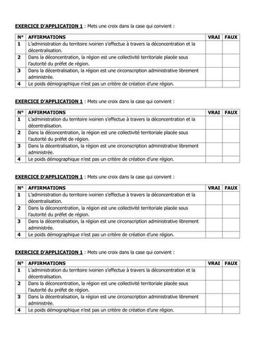 HISTOIRE GEOGRAPHIE 1ière EXERCICE APPLICATION 1 BY TEHUA