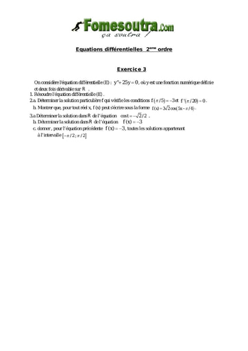 TP 13 Equations différentielles 1er ordre - niveau Terminale Scientifique