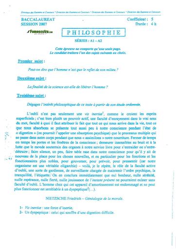 Bac a1 a2 philo 2007 by TEHUA