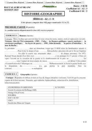 Bac blanc 2024 HG série ACD sujet+barème by Tehua