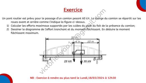 Exercice de RDM 1 BTP BY TEHUA