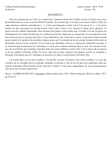 SUPPORT HIST Tle THEME 1 L2 DOC5