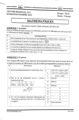 DEVOIR REGIONAL DE MATH Tle D by Tehua.pdf