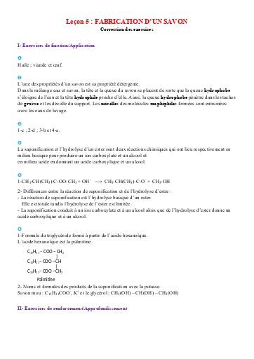 C5 Fabrication du savon