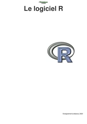 INFORMATIQUE logiciel R Note Cours Licence BY TEHUA