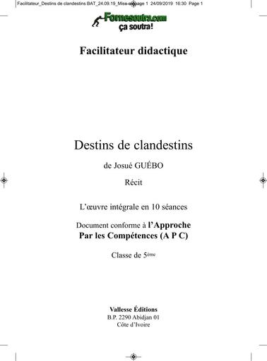 FACILITATEUR Destins de clandestins BY TEHUA