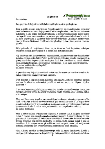 La justice - Cours de philo