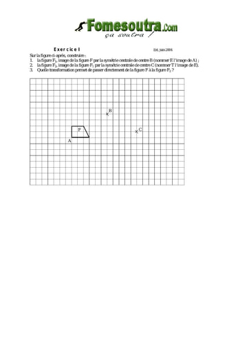 Sujet TP 1 Translation et vecteurs maths niveau 3eme