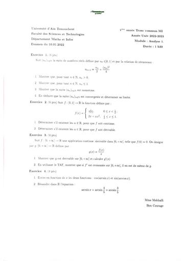 Examen1+Solution Analyse 1 1 BY TEHUA