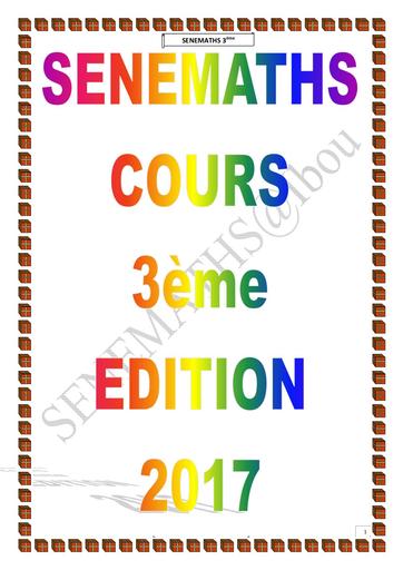 SENEMATHS 3ème by Tehua