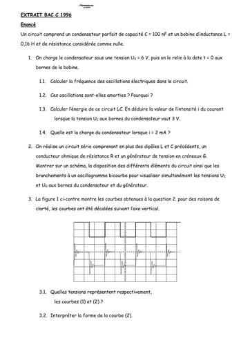 COMPILATION DE SUJETS D'ELECTRICITE Tle SERIE C by TEHUA