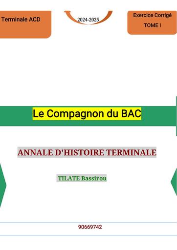 ANNALE BAC HISTOIRE by TEHUA