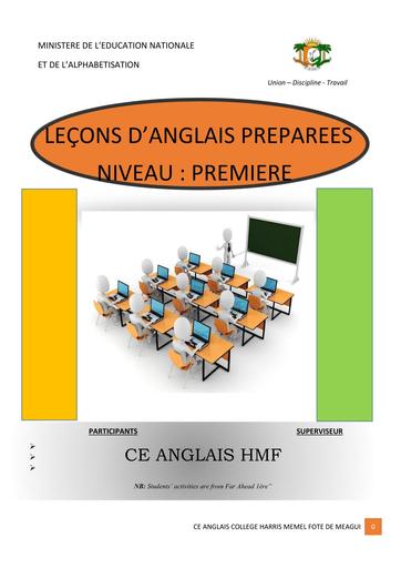 Cours COMPLET D'Anglais 1ère 2025 2026