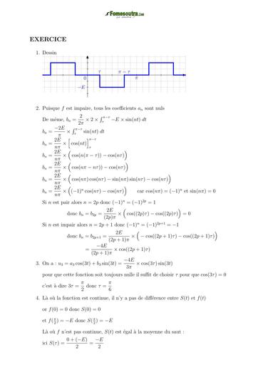 TP BTS exercice Fourier 9 CORRIGE BY TEHUA